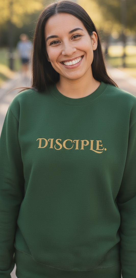 Disciple - by Dania K -Unisex Embroidered Sweatshirt